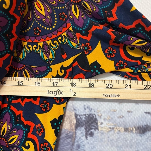 TIANA B. Slinky Liquid Knit Midi Dress Women S Paisley BOHO Drop Cowl Neck Retro - Picture 13 of 14